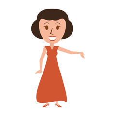 Retro woman cartoon