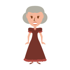 Retro old woman cartoon