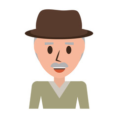 Retro Old man cartoon