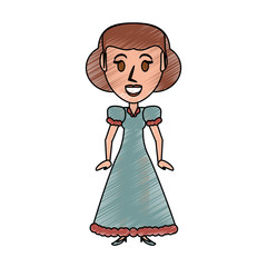 Retro woman cartoon
