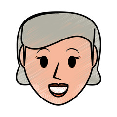 Retro old woman cartoon