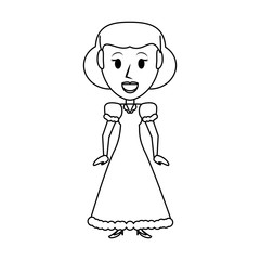 Retro woman cartoon