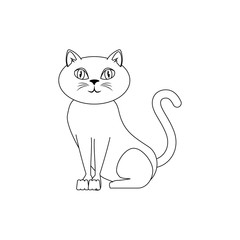 cartoon cat icon