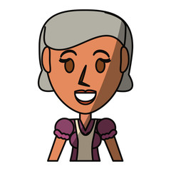 Obraz premium Retro old woman cartoon