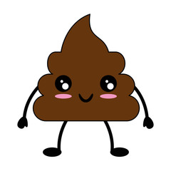 poop icon image kawaii cartoon