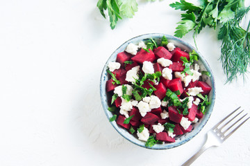 Beet and Feta Cheese Salad