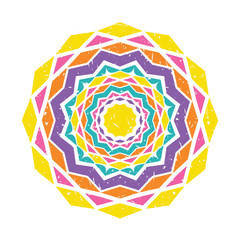 Colorful mandala design - 166440943