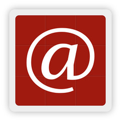 Red Icon Schaltfläche - at Kontakt