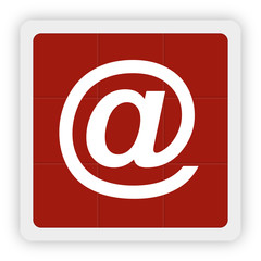 Red Icon Schaltfläche - at Web