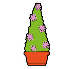 bush in a pot icon
