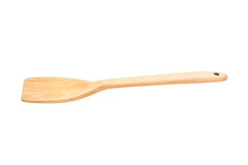 wooden ladle. Isolated on white background with clipping path