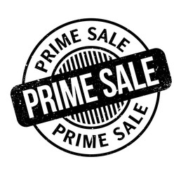 Prime Sale rubber stamp. Grunge design with dust scratches. Effects can be easily removed for a clean, crisp look. Color is easily changed.