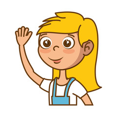 cartoon girl icon