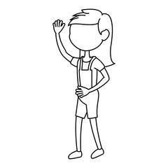 Obraz premium avatar girl icon