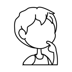 cartoon boy icon