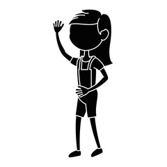 Obraz premium cartoon girl icon