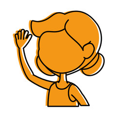 cartoon girl icon