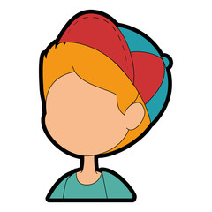 boy wearing a cap icon