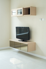modern living-room - wall with TV