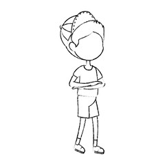 boy wearing a cap icon
