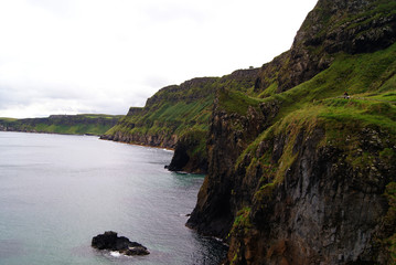 Obraz premium Landschaft um Carrick-a-Rede - Rope Bridge - Nordirland