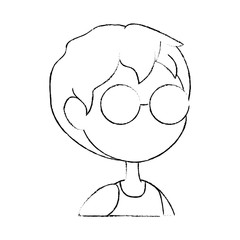 boy with glasses icon