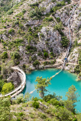 Dam of Bimont, on the massif of the Sainte Victoire near Aix en Provence