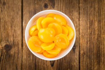 Pickled Apricots (selective focus)
