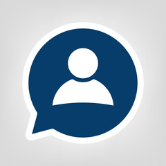 Sprechblase Benutzer