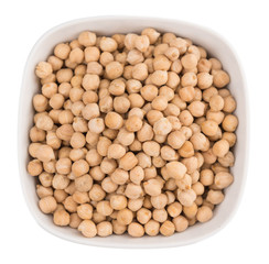 dried Chickpeas isolated on white background