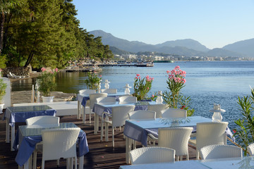Summer vacation on the Marmaris beach, Turkey