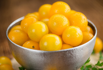 Portion of Yellow Tomatoes , selective focus