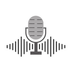 microphone audio isolated icon vector illustration design