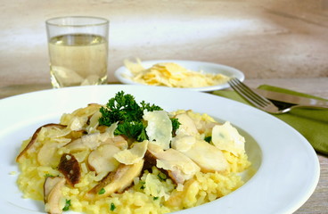 Risotto mit Steinpilzen