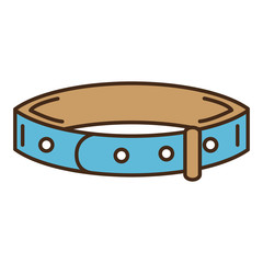 dog necklace mascot icon