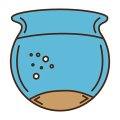fish aquarium isolated icon