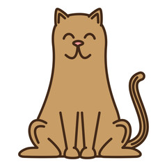 cute cat mascot icon