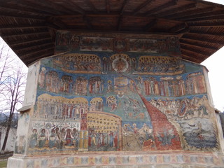 UNESCO-Kloster Voronet in Rumänien - obrazy, fototapety, plakaty