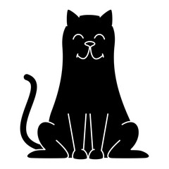 cute cat mascot icon