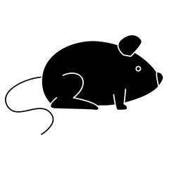 little mouse isolated icon