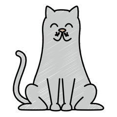 cute cat mascot icon