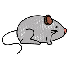 little mouse isolated icon