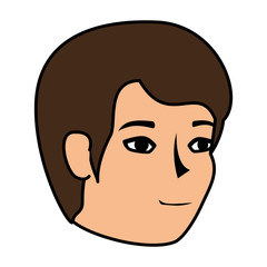 young man head avatar character