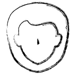 beautiful woman head avatar character