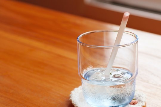 Glass of water drink