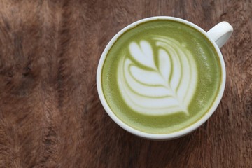 hot green tea with milk