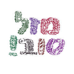 Greeting inscription in Hebrew, Mazal Tov. Doodle, sketch, draw hand. Font letters. Coloring. Hanukkah. Vector illustration on isolated background