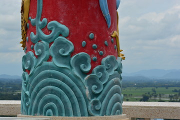 Naklejka premium pillar at a temple