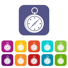 Multifunction knife icons set