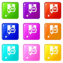 Magnifier and diskette set 9